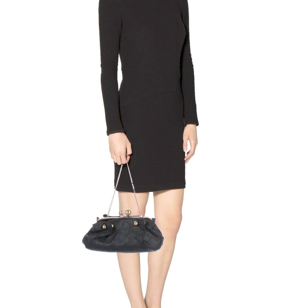 STELLA MCCARTNEY Woven Frame Clutch